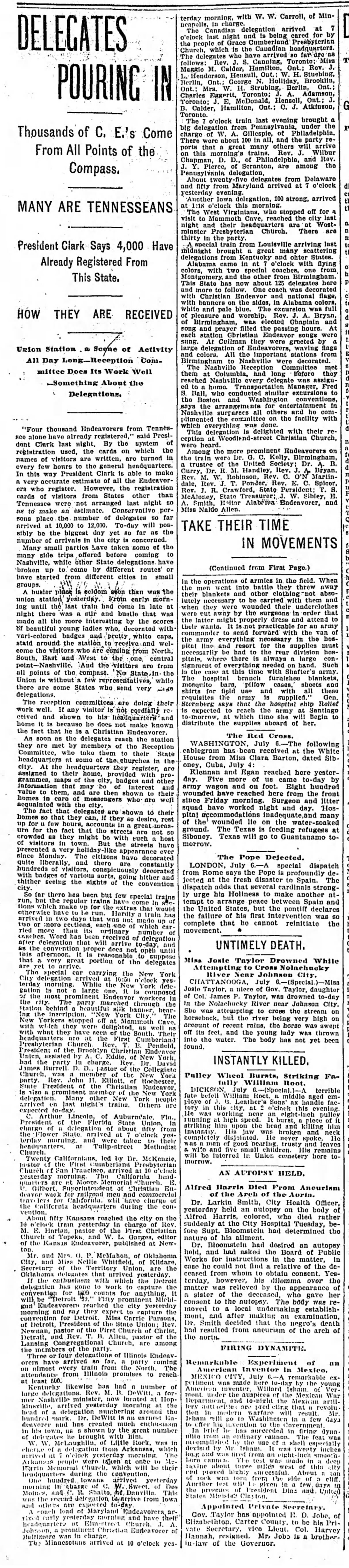 Christian Endeavor Meetings